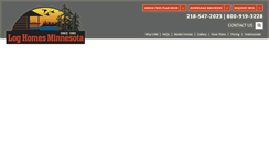 Desktop Screenshot of loghomesmn.com